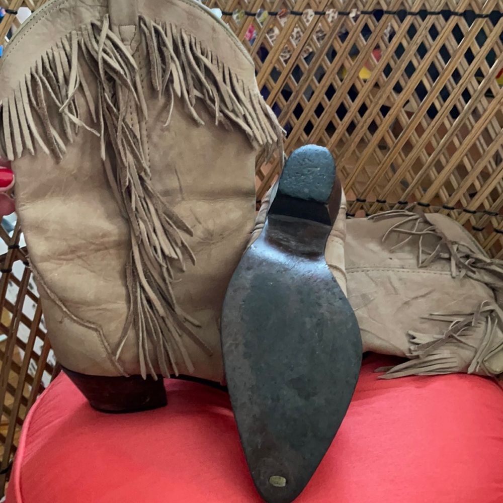 Vintage leather cowgirl boots
